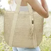 Storage Bags Straw Beach Bag Boho Handbags Crossbody Shoulder Tote Stylish Bucket For Camping Summer Dating Vacation