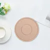 Table Mats Dining Decor Decor Resistant Silicone Coasters pour la cuisine Protection de comptoir de cuisine Tasse de café Round Pot Round