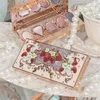 Flower Knows Strawberry Rococo Eyeshadow Pressed Glitter 5 Color Eye Shadow Creamy Texture Natural Bronze Cosmetic Eye Shadows 240327