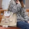 Katzenträger ausgezeichnete Cartoonbärendekoration Haustier Umhängetasche Trägertasche Leinwand Mehrzweck