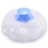 Opslagflessen 2x baby zacht gezicht cosmetisch poeder puff spons doos kas container (blauw)