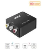 Ny full HD -hane till kvinnlig RCA AV till -Compatible Converter Adapter Composite CVBS AV2 Audio Converter5255936