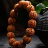 Strand Thunderbolt Wood Bracelet Walnut Wild Peach Hu Brain Pattern Kernel Cultural Play For Men And Women