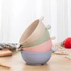 Bowls Wheat Straw Children's Small Bowl Degradable Warm Soup Spoon Household Anti-Scalding Training Tableware