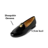 Casual Shoes Leshion of Chanmeb Natural Sheepskin Leather Loafers Ins Women Luxury Metal Flower Shoe Slipon Beige Bourgogne Flats 33-41