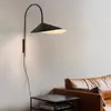 Wandlampen Minimalistische slaapkamer Verstelbaar roterende leeslamp Modern Nordic Bedide Living Room Lights Indoor Lighting