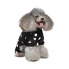 Vêtements de chien Pyjama en molleton chaud et doux pour les petits chiens vêtements de chiot manteaux d'hiver Bodys