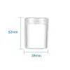 Anzeige 12pcs/Set Clear Plastic Perlen -Lagerbehälter für Schmuckperlen Verpackungsflasche 39 x 55 mm, Rechteck ca. 16x12,2 x 5,5 cm;
