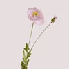 Decorative Flowers 1 PCS Large Fake Poppies Branch Luxury Beautiful Long Stem Silk Flower Elegant Creative Bridal Bouquet