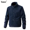 Jaquetas masculinas plus size 3xl Men Men Casual Pluxh 2024 Winter Cashmere Coats Mens Patchwork Tops