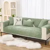 Couvre-chaises Soft Plux Sofa Straight Strip Cover Solid Anti-Slip Serviet Lavable épaissir Hobe Couch Couch pour le salon