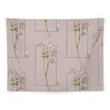 Tapissries Pink Winter Floral Design Tapestry väggdekor hängande saker för att dekorera rumets ornament