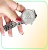 Marca observa as mulheres Lady Girl Diamond Crystal Triangle Style Metal Steel Band Bandz Wrist Watch GS472310071