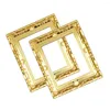 Frames 2 Pcs House Model Mini Toys Plastic Decor Adorable Miniature Delicate Gold Picture Children Po Supplies