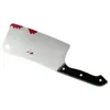 Decorazione per feste Bloody Cleaver False Knifes Relici di cucina realistica per i giocattoli di Halloween Prank Stage