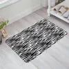 Carpets Leopard Tiger Ripple Black White Home Doormat Decoration Flannel Soft Living Room Carpet Kitchen Balcony Rugs Bedroom Floor Mat