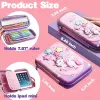 Case Pink 3D Eva Cute Pencil Case Kawaii Borse per penna impermeabile per ragazze Gifts Cartoon Big Ahabilite School Sublies Stationary