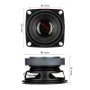 Speakers AIYIMA 2Pcs 2 Inch 4/8ohm 5W hifi Full Range Speaker Mini Woofer Speakers Audio Subwoofer Loudspeaker Home Threater DIY 52mm