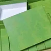 Takı Saç Aksesuarları için Yeşil Tasarım Mektubu Kutusu Çorap İpek Eşarp Çok Fişli Hediye Kutusu Damga ile