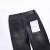 Женские штаны Purple Brand Jeans Cross Border American High Street Black Hole Оптовая для внешней торговли стильно и стройна