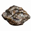 Decorative Figurines Rare Natural Mysterious Meteorite China Iron Strong Magnetic High Frequency Aerolite Aerolith Falling Stone Collection