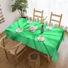 テーブルクロスグリーンタイ染料長方形のテーブルクロススパイラルスワールグラフィックカバーイベントのためのクリスマスパーティーファッションポリエステル