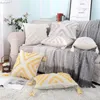 枕の房状の自由hohoカバー装飾的なシェニール織りケースソフトマクラメの贅沢ベッドソファホームフォール装飾