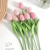 Fleurs décoratives 10pcs Tulip Bouquet artificiel Pe.