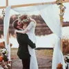 パーティーデコレーション10フィートx庭の木製結婚式アーチバックドロップフレームスタンドブライダルシャワーパティオ用フラワーアーチウェイ