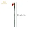 Fiori decorativi 1pc Bird of Paradise Gomma STEM Flower Adatto per decorazioni per matrimoni a tema per feste per casa fai -da -te