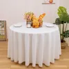 Столовая ткань эль большая круглая скатерть ресторан домашний чай коврик с твердым цветом белый