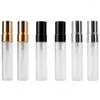 Bouteilles de rangement 5pcs 5 ml de parfum transparent Perfuge de tube de sous-emballage Buzle Alumine Buse