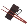 Chopsticks 1 par Mahogny Folding Outdoor Camping Picnic Travel Portable Table Seary återanvändbara västra julklappar