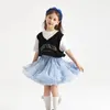 Short Lush Kids Tutu Skirt for Girls Pink Tulle Skirt Puffy Cotton Lace Childrens Baby Ruffle Skirts Baby Clothes with Bow Tie 240325