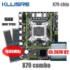 Материнские платы Kllisre x79 Motherboard Combo Set Set LGA 2011 E5 2670 V2 ЦП 2*8 ГБ памяти DDR3 1600 ECC RAM