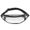 Sacs de taille Clear Fanny Packs for Women Men Fashion Sac Voyage de PVC Casual Pvc Pouche