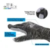 Gants 1 paire de jardin gants gants de protection de sécurité gants gants anti-coupe gants de niveau 5 coupés gants aramides résistants avec une paume fendue vache