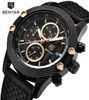 Benyar Mens Watches Top Luxury Sport Cronograph Fashion Men impermeable marca de lujo Gold Quartz Watch Saat Reloj Hombre6282854