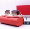 Designer Carttier Urlaub Luxus Designer Marke Ausgabe Hungry Talent Bayberry Sonnenbrille Designer Sonnenbrille Hochwertige Brillen für Frauengläserinnen Brille