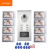 Intercom 7 '' Monitor Video Intercom RFID Camera Video Doorbell con 6/8/10/12 unità Video Door Portone 500 Utente per Multi Apartments