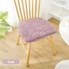 Pillow Winter Oval Plush Dining Chair Thickened Warm Removable And Washable Square Non-slip Sofa Pad Home Decor