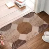 Tapijten Azalea Octagon Earth Tinten Grote niet-slip tapijt Doormand Woonkamer Bad Mat Toegang Deur Decoratie Tapijt