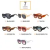 Sunglasses Vintage Double Color Square For Women Men Fashion Designer Sun Glasses Ladies Trending Shades UV400 Eyewear Whol