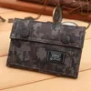 Wallets Students' Leisure Camouflage Canvas Bag Wallet Female Korean Short Men Tide