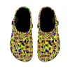 Pantofole Cultura tribale africana Slide per adulti traspiranti Vintage Black non slip coppia di scarpe da giardino piatto casual estate per interni