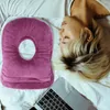 Pillow Soft Single Hole Ear Sleeping Stuffed Office Nap Desk Desktop Face Elder