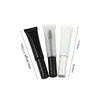 Storage Bottles 15ml Eyelash Brush Tubes Black White Frost Plastic PE Cosmetic Refillable Bottle Empty Soft Tube Squeeze Eye Mascara