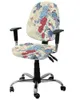 Couvre-chaise Couvre les fleurs vintage Bird Butfly Elastic Failchair Computer Hover Stretch Rovible Office Office Slipver Split Selt