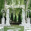 Decorative Flowers 1PCS Artificial Wedding Arch Flower Garlands Silk Rose Swag Floral Table Center Door Decor