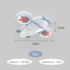 Taklampor moderna barns rumslampor ledde blått grönt flygplan ljus minimalistisk nordisk barnkammare
